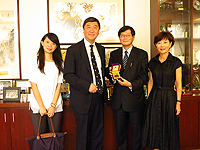 台北醫學大學醫代表團與沈祖堯校長(左二)會晤